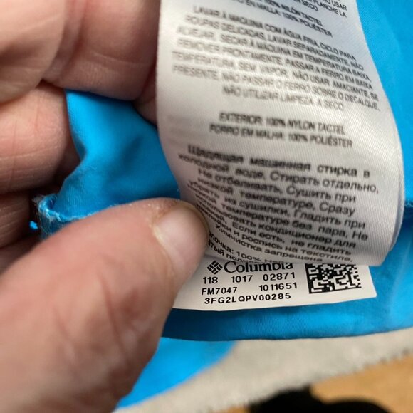 Columbia Men's Fishing Shirt Size XL PFG Blue Short Sleeve Caped Vented Camping - Picture 9 of 12